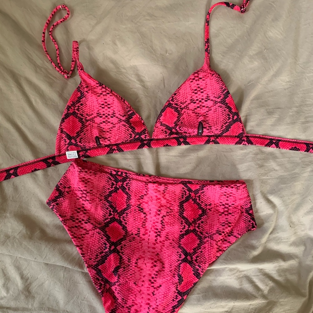 Snake skin pattern bikini